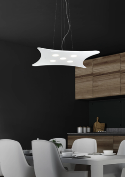 MANTA - LED glass pendant lamp by Metal Lux - view 3